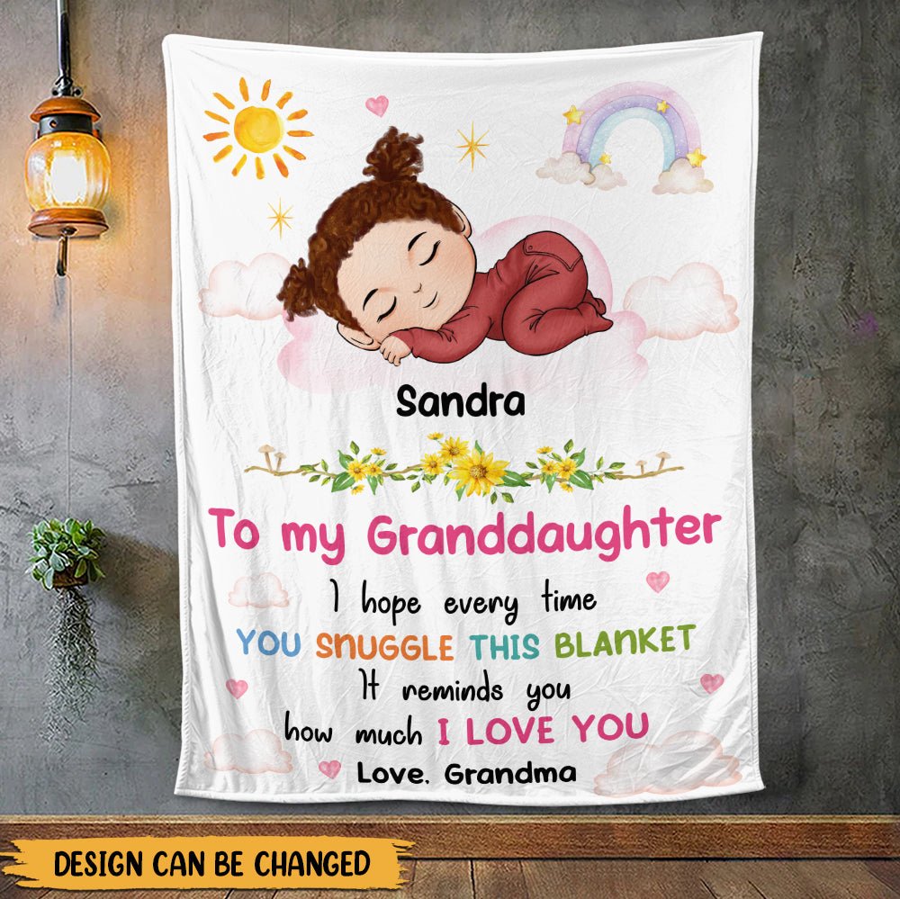 I Love You Grandkid - Personalized Blanket - Giftago