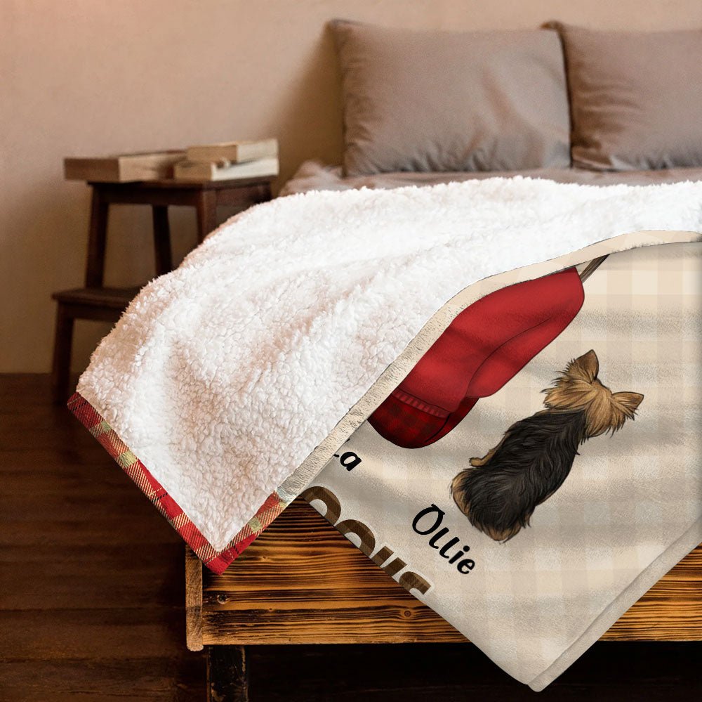 I Pet Dogs I Read Books Blanket - Personalized Blanket