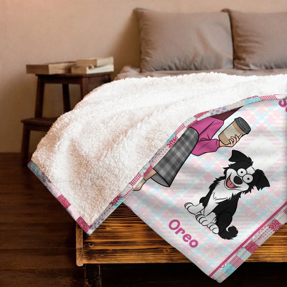 I Read Books And Pet Dogs Blanket - Personalized Blanket