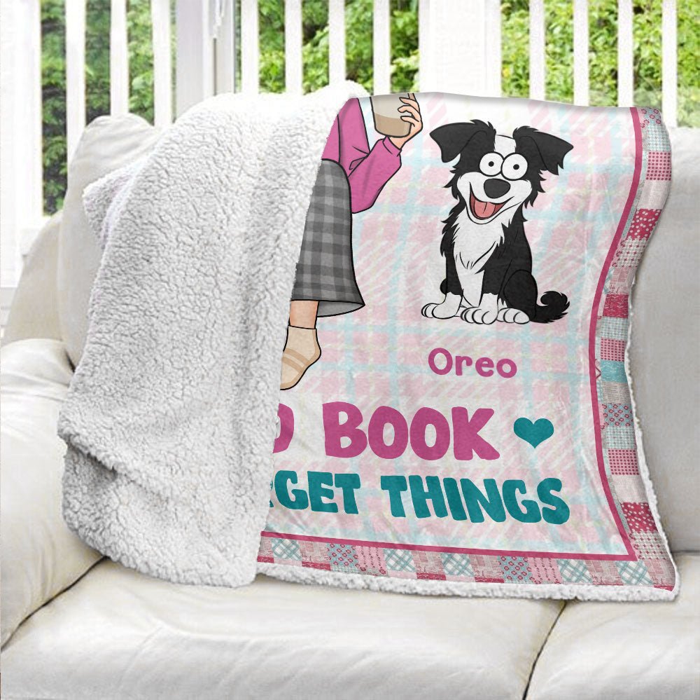 I Read Books And Pet Dogs Blanket - Personalized Blanket