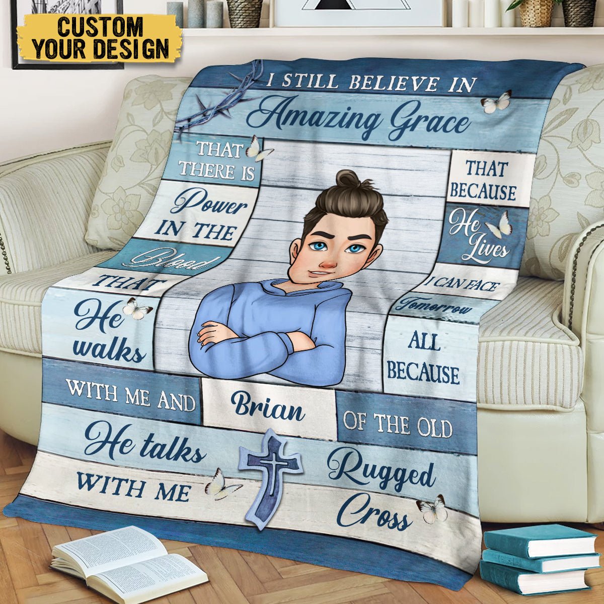 I Still Believe In Amazing Grace - Personalized Blanket - Meaningful Gift For Birthday - Giftago