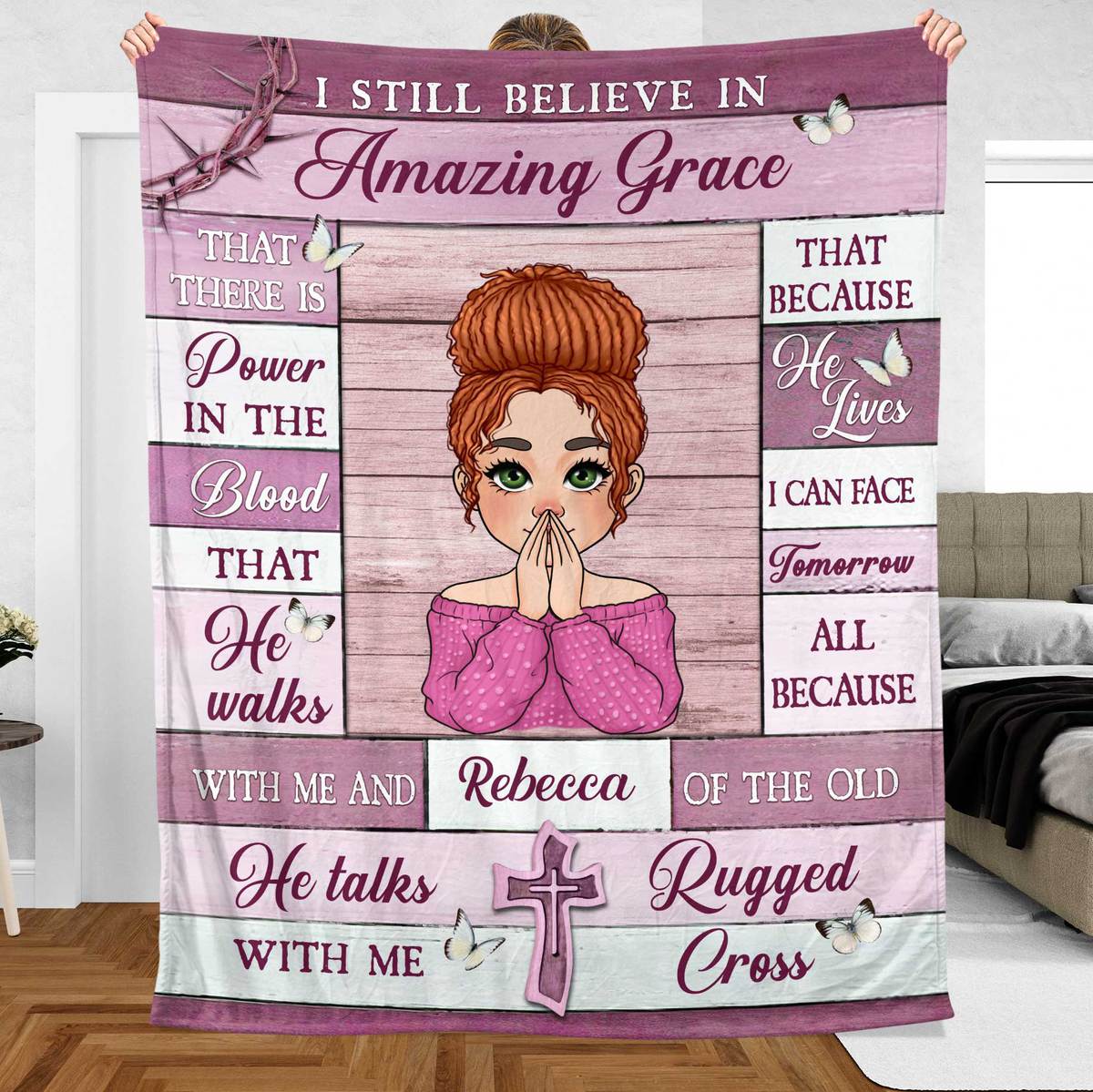 I Still Believe In Amazing Grace - Personalized Blanket - Meaningful Gift For Birthday - Giftago