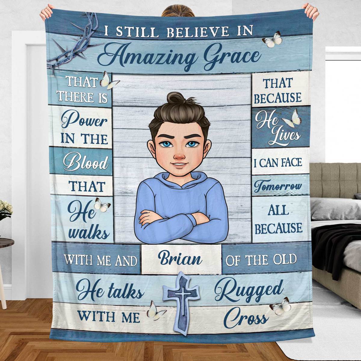 I Still Believe In Amazing Grace - Personalized Blanket - Meaningful Gift For Birthday - Giftago