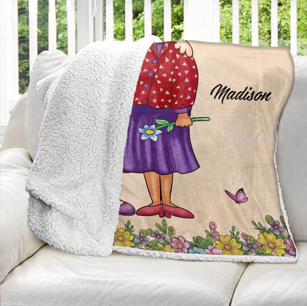 I Wish You Were My Neighbor - Personalized Blanket - Giftago