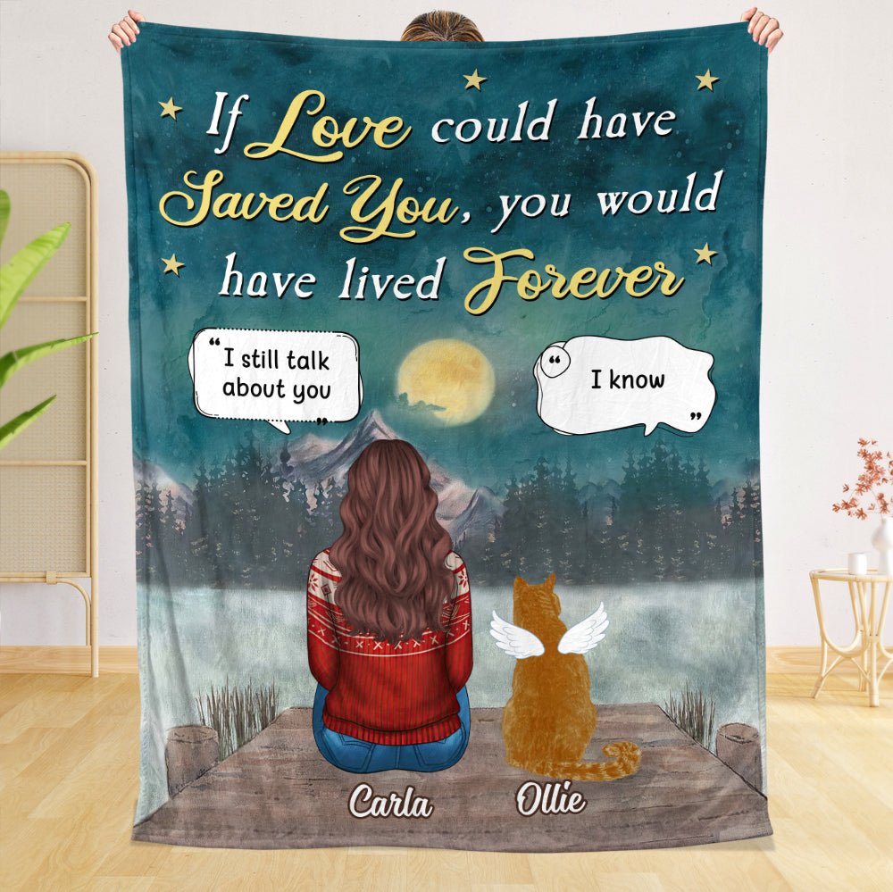 If Love Could Have Saved You - Personalized Blanket - Best Gift For Pet Lovers - Giftago