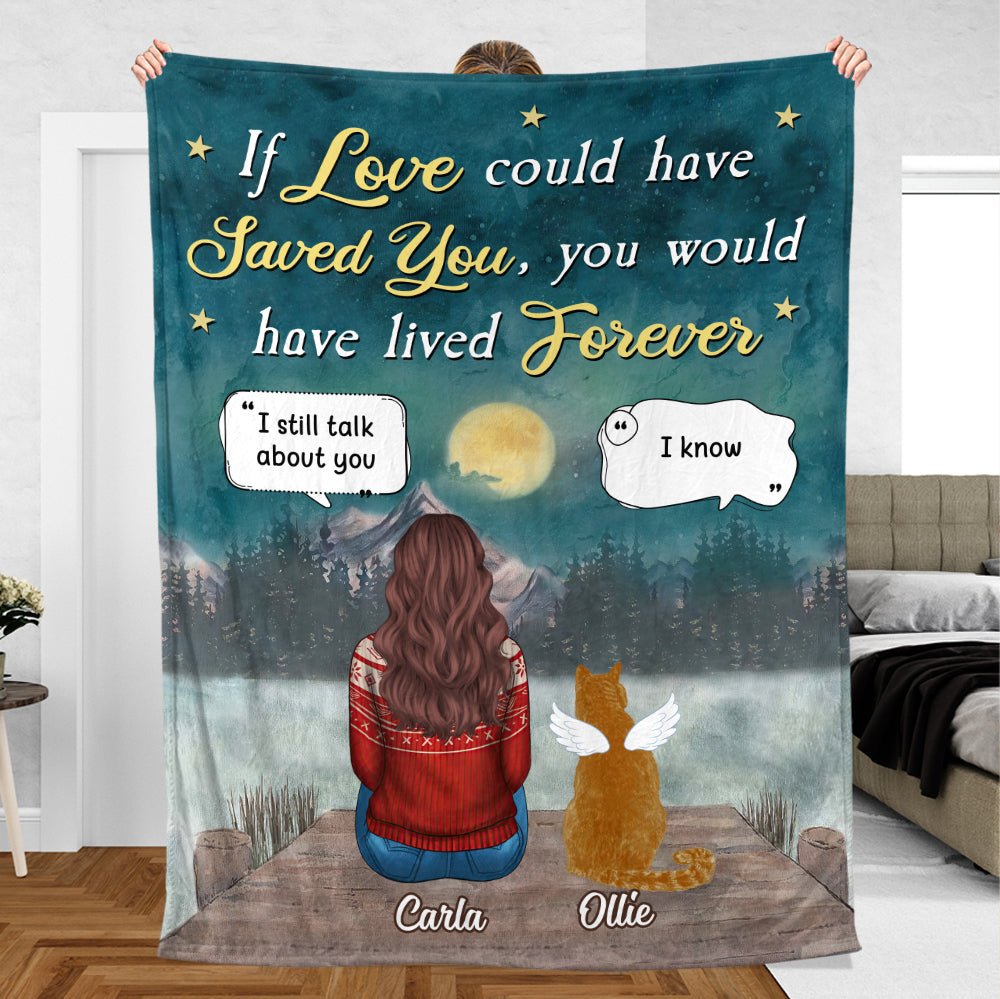 If Love Could Have Saved You - Personalized Blanket - Best Gift For Pet Lovers - Giftago