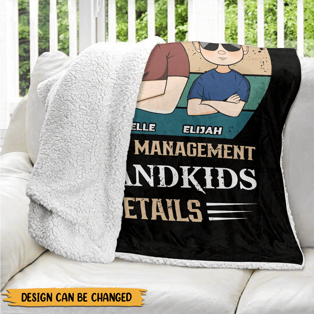 I'm Not Retired Im Under New Management - Personalized Blanket - Giftago