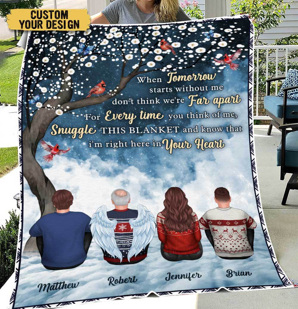 I'm Right Here In Your Heart - Personalized Blanket - Best Gift For Family - Giftago