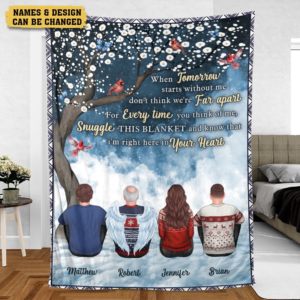 I'm Right Here In Your Heart - Personalized Blanket - Best Gift For Family - Giftago