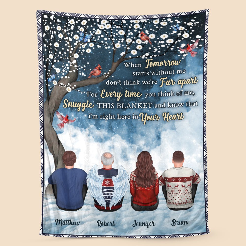 I'm Right Here In Your Heart - Personalized Blanket - Best Gift For Family - Giftago