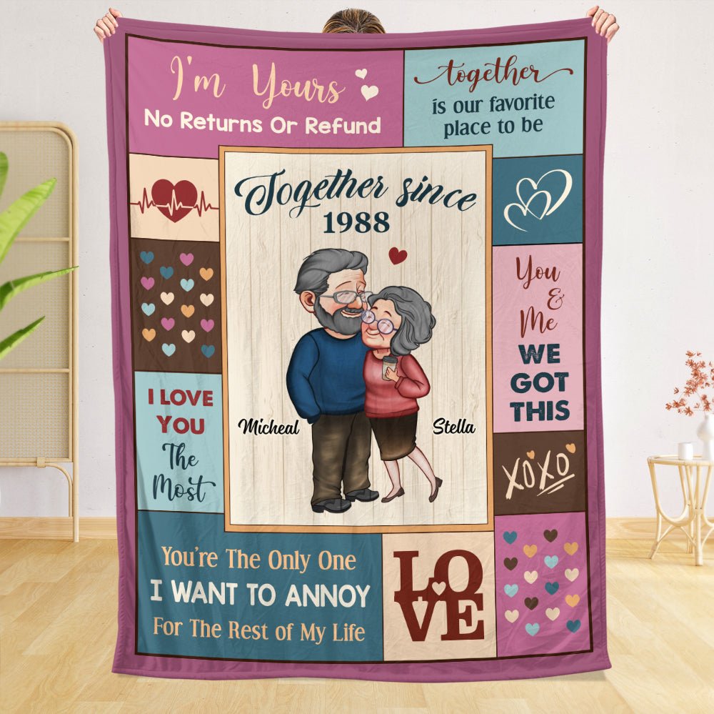 I'm Yours No Return - Personalized Blanket - Meaningful Gift For Valentine, For Couple - Giftago