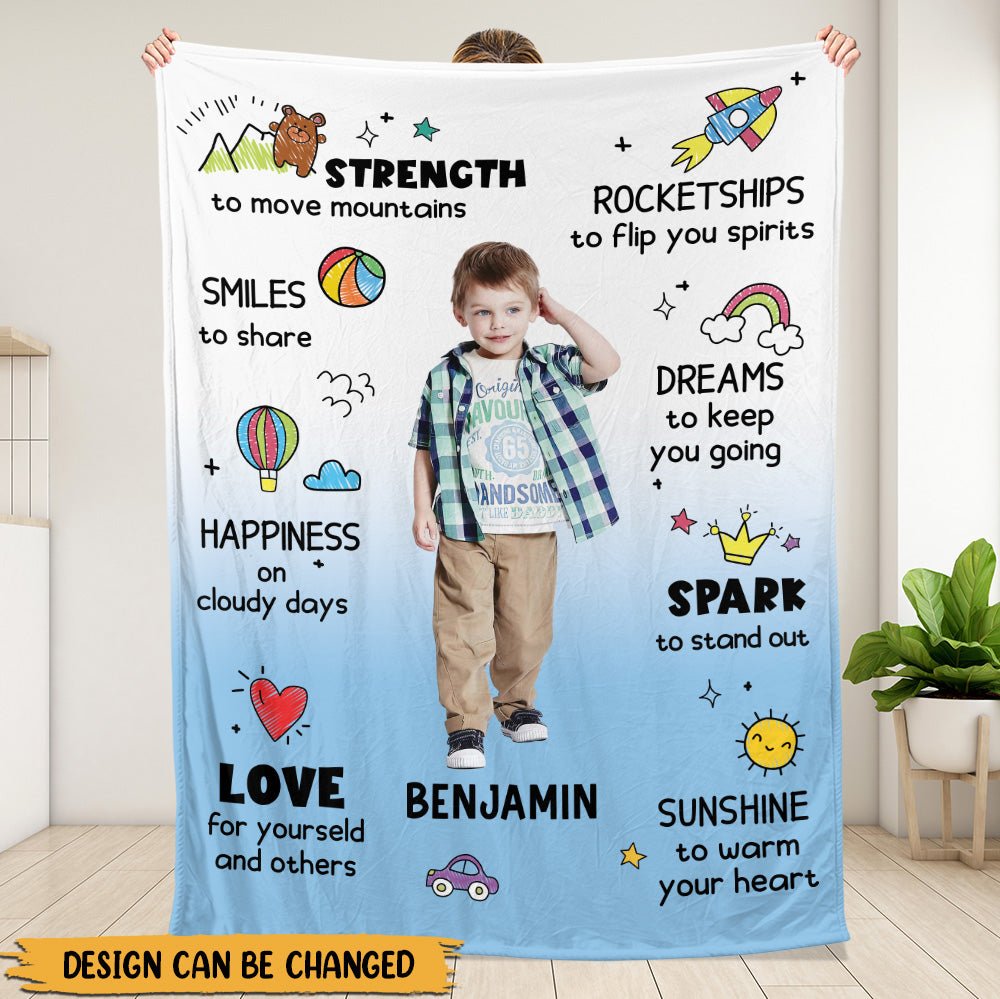 Inspire Baby Blanket - Personalized Blanket - Giftago