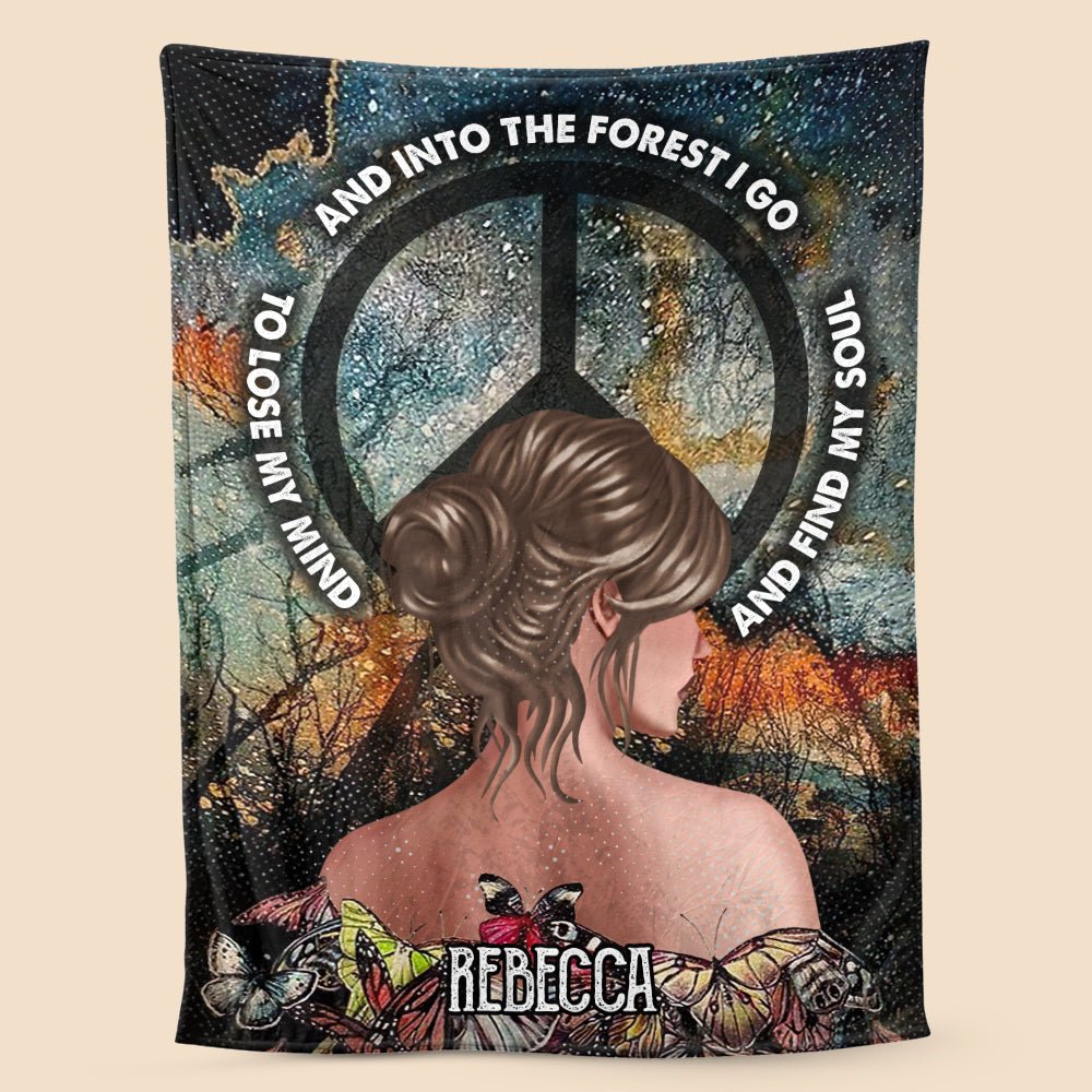 Into The Forest I Go - Personalized Blanket - Meaningful Gift For Family - Giftago