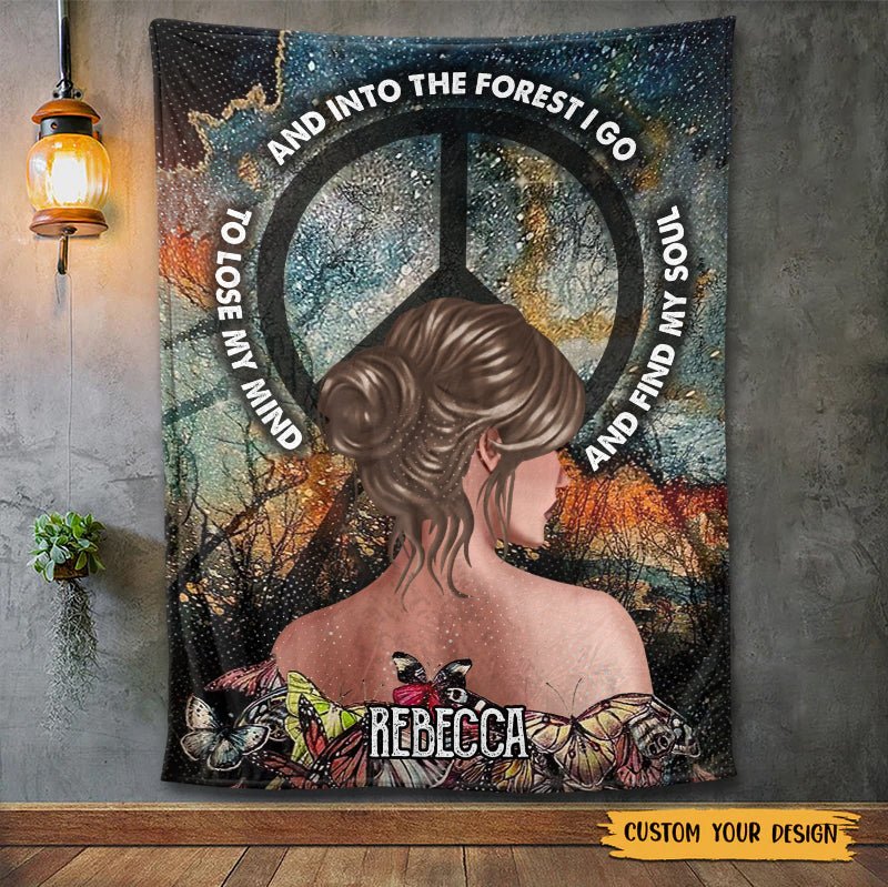Into The Forest I Go - Personalized Blanket - Meaningful Gift For Family - Giftago
