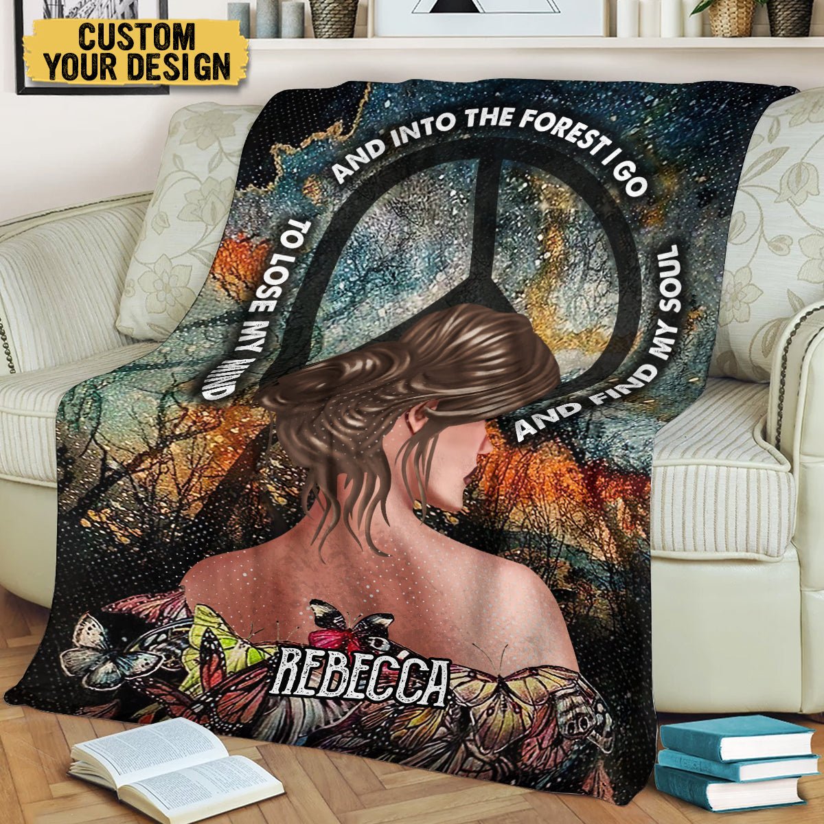 Into The Forest I Go - Personalized Blanket - Meaningful Gift For Family - Giftago