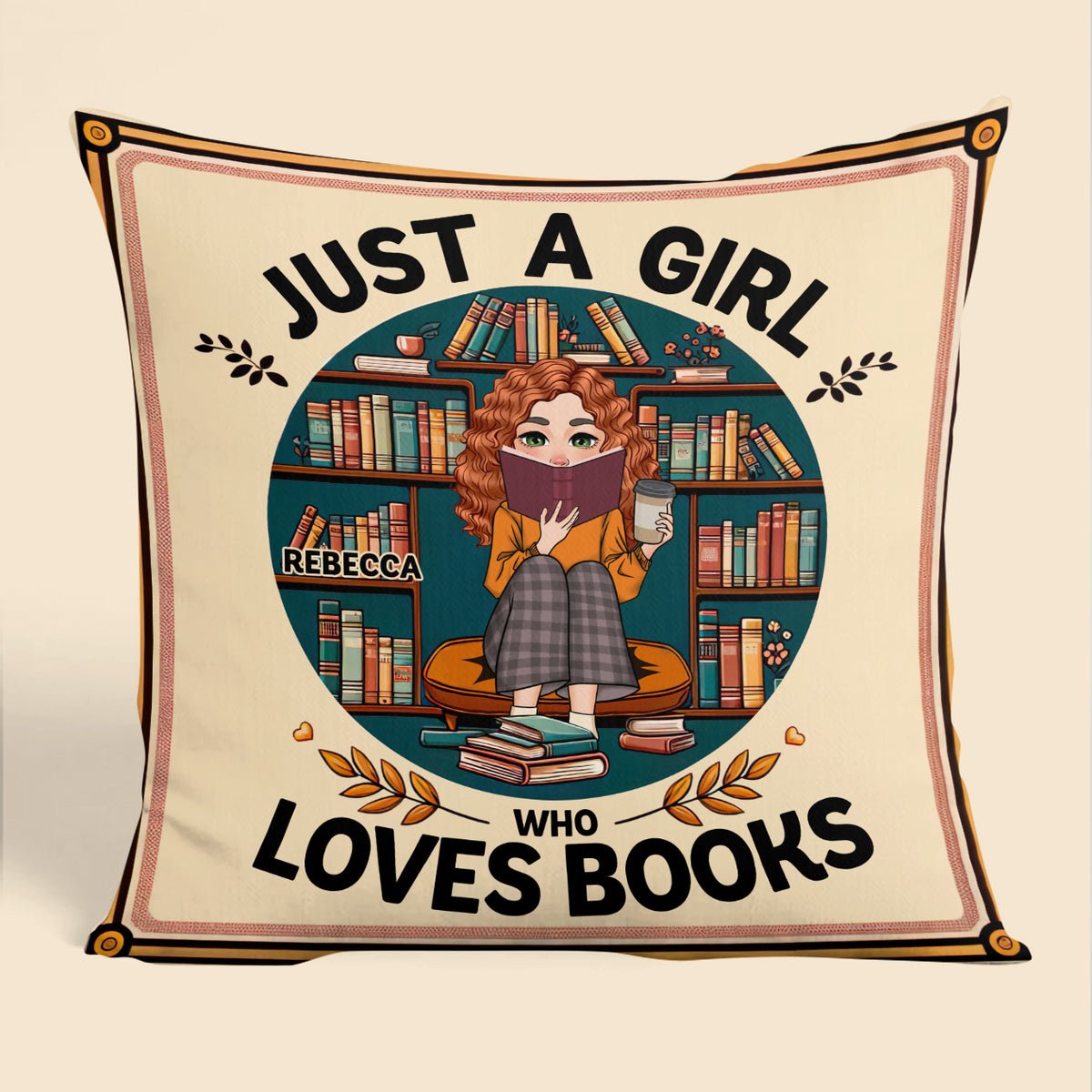 Just A Girl Who Loves Books - Personalized Pillow - Best Gift For Christmas, For Birthday - Giftago