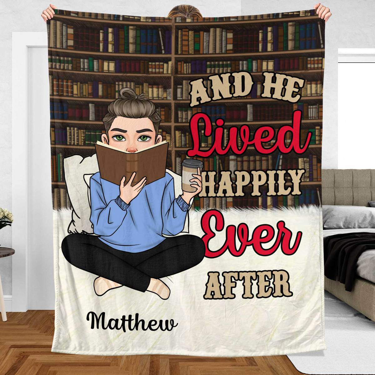 Just A Girl/Boy Who Loves Books - Personalized Blanket - Thoughtful Gift For Birthday - Giftago