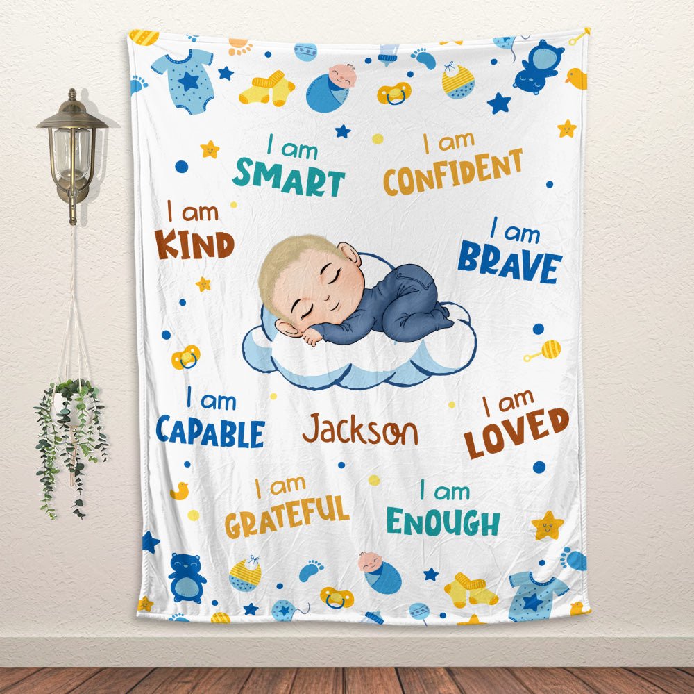 Kid Affirmations - Personalized Blanket - Giftago