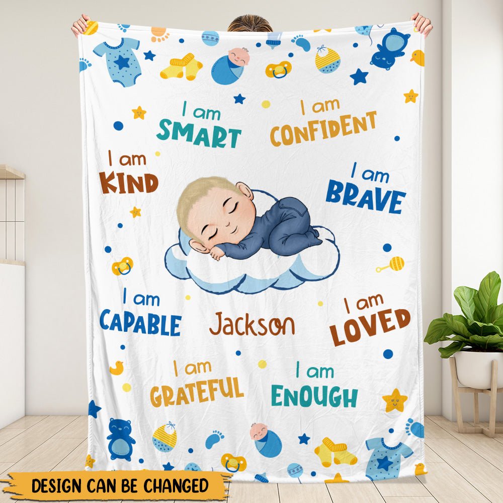 Kid Affirmations - Personalized Blanket - Giftago