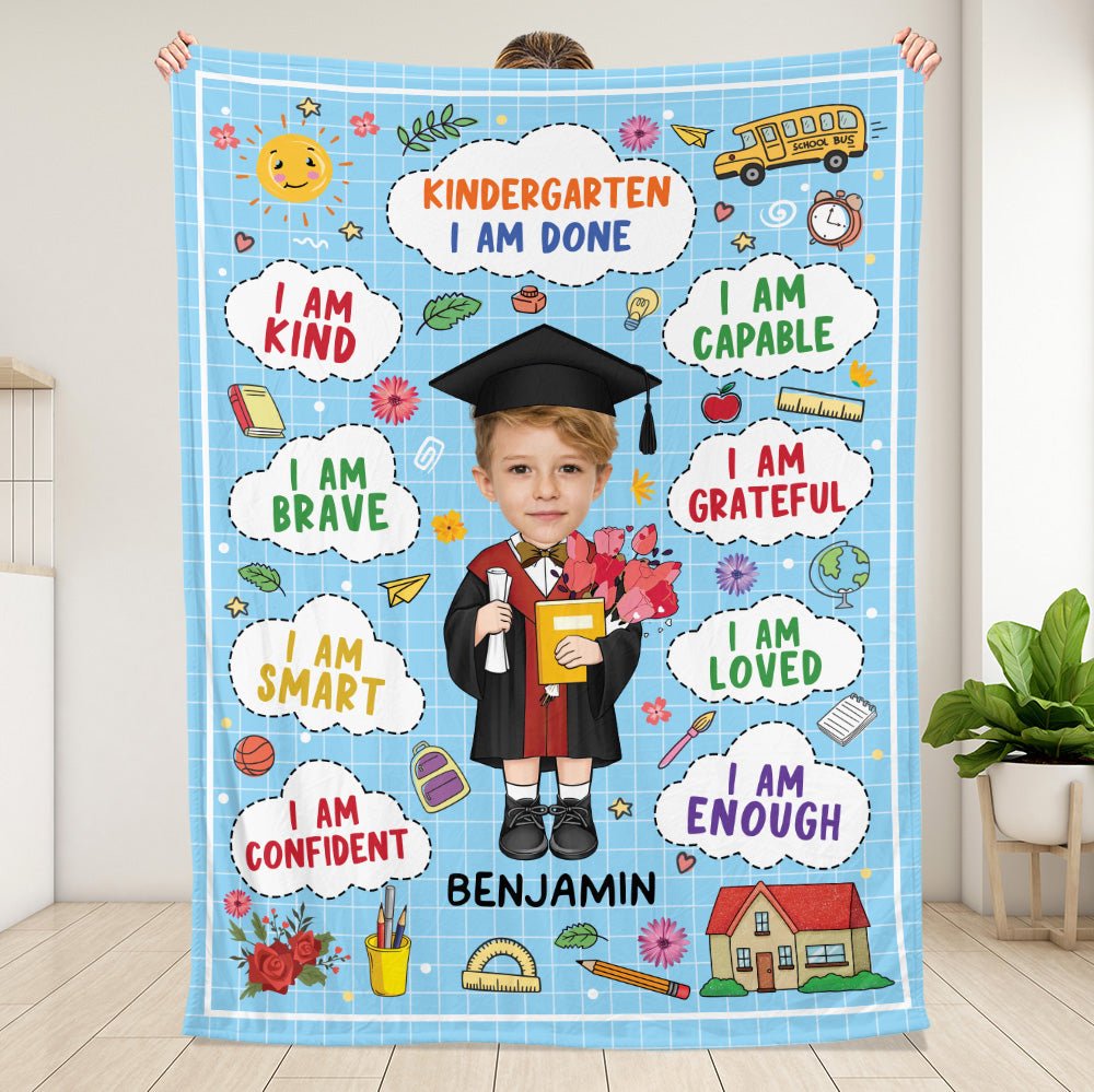 Kindergarten Graduate Blanket - Personalized Blanket - Giftago