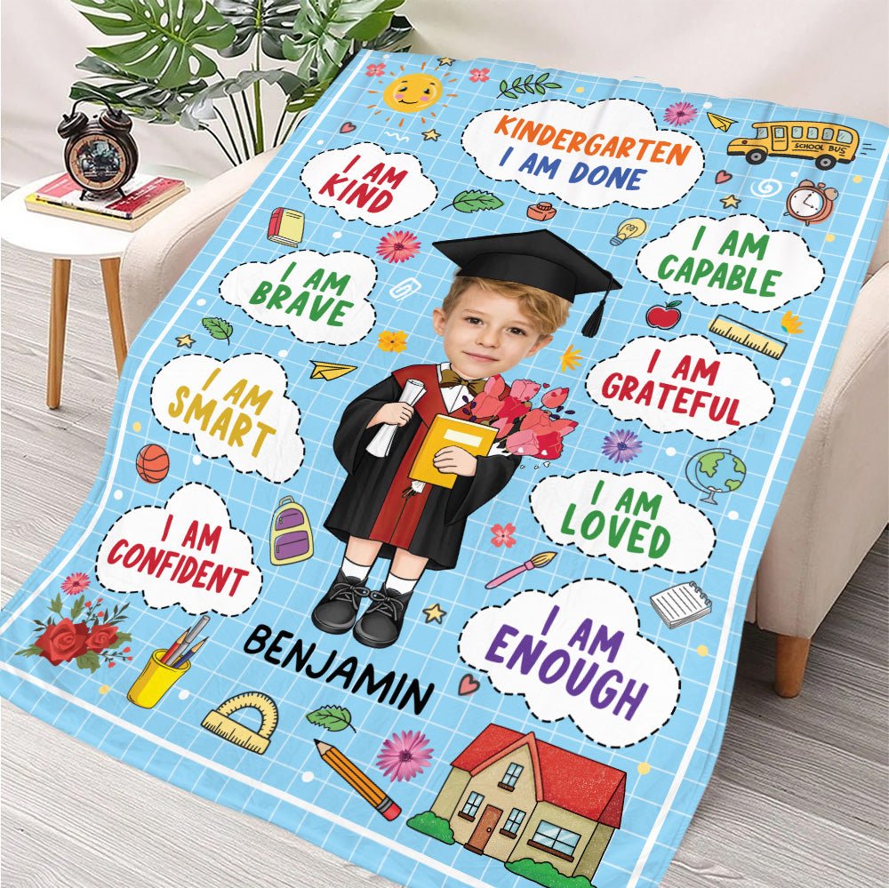 Kindergarten Graduate Blanket - Personalized Blanket - Giftago