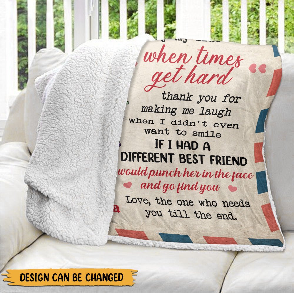Letter To My Old Friend Blanket - Personalized Blanket - Giftago