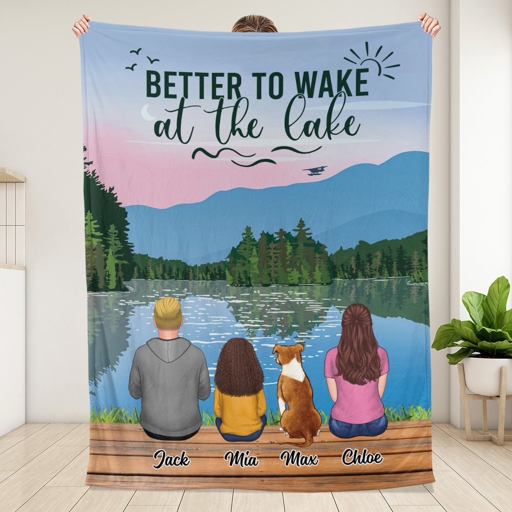 Life Is Better At The Lake Blanket - Personalized Blanket