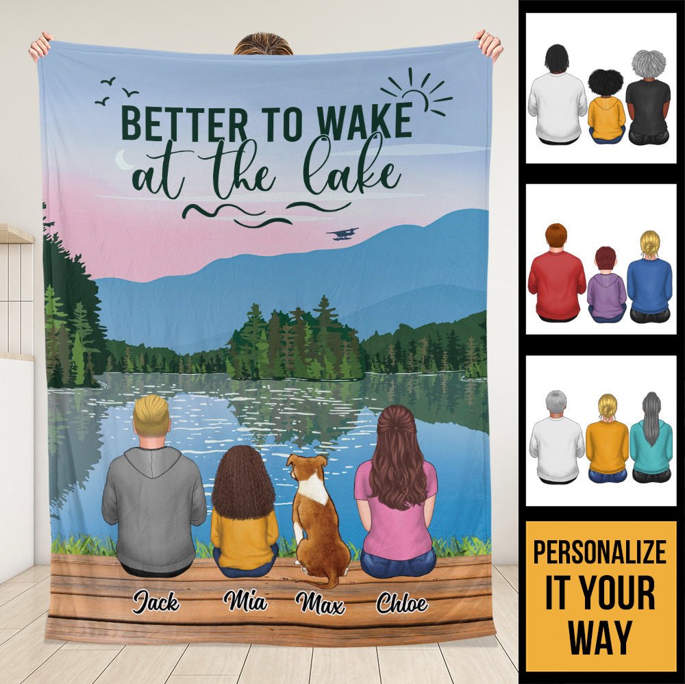 Life Is Better At The Lake Blanket - Personalized Blanket