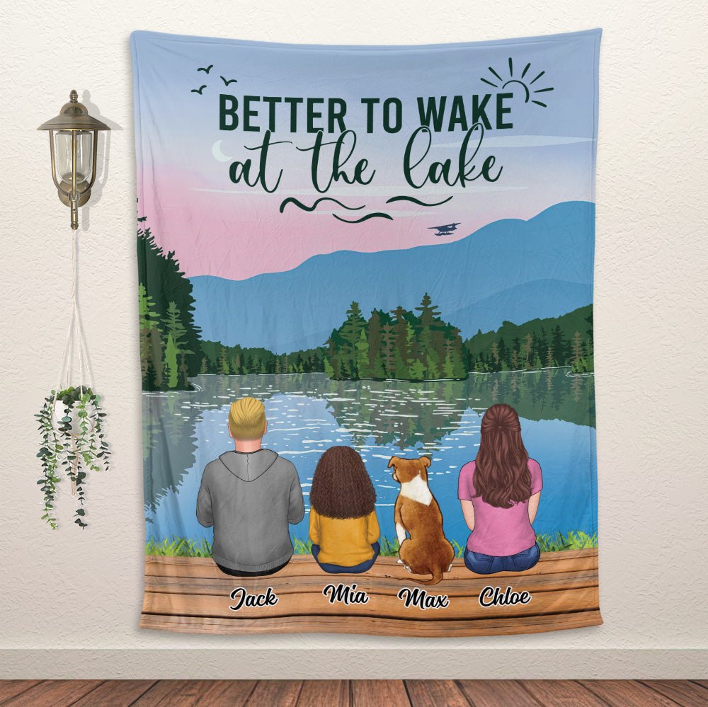 Life Is Better At The Lake Blanket - Personalized Blanket
