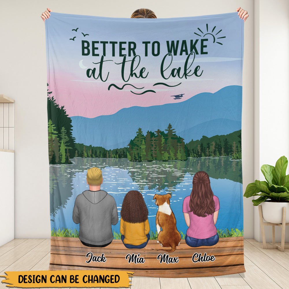Life Is Better At The Lake Blanket - Personalized Blanket
