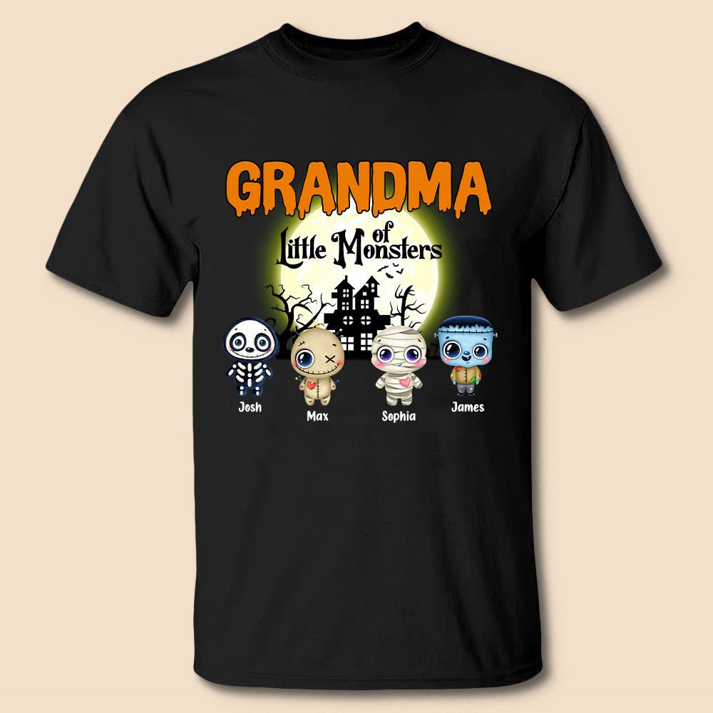 Little Monsters - Personalized T-Shirt/ Hoodie - Best Gift For Halloween, Gift For Grandma, Gift For Mom, Dad - Giftago