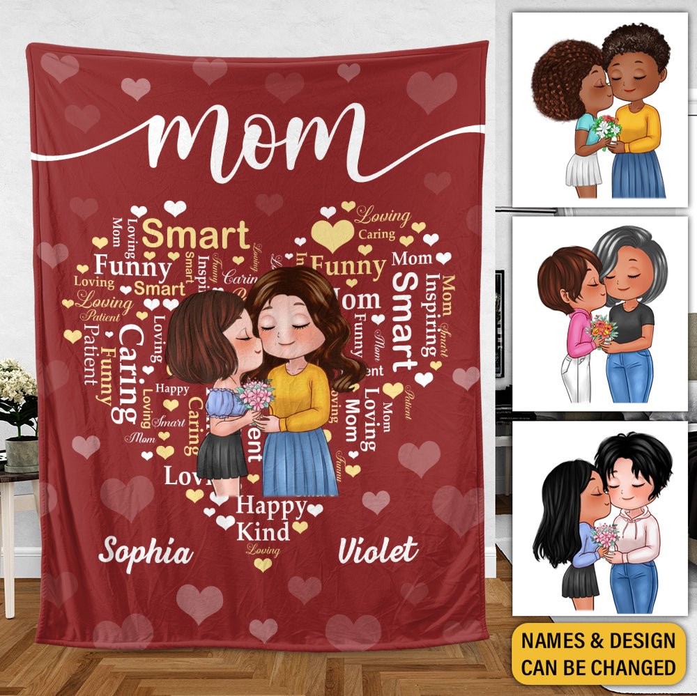 Loving Mom - Personalized Blanket - Best Gift For Mom - Giftago