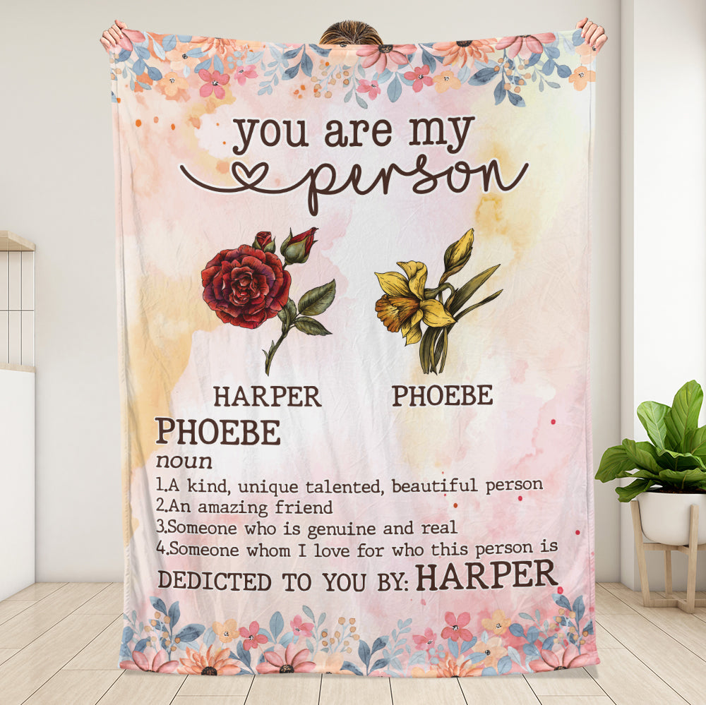 You Are My Person Blanket - Personalized Blanket