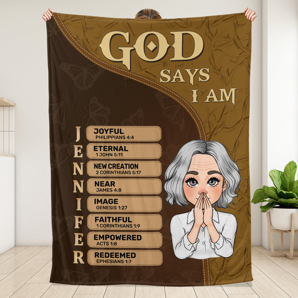 God Says Blanket - Personalized Blanket