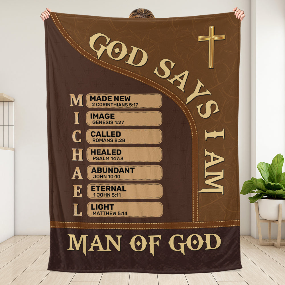 Man Of God Blanket - Personalized Blanket