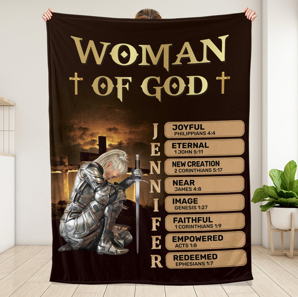 Woman Of God Blanket - Personalized Blanket