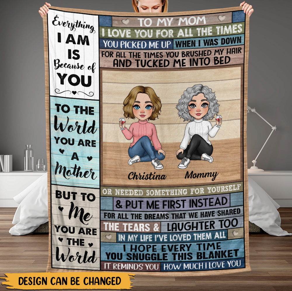 To My/Our Mom - Personalized Blanket - Best Gift For Mother, For Grandma - Giftago