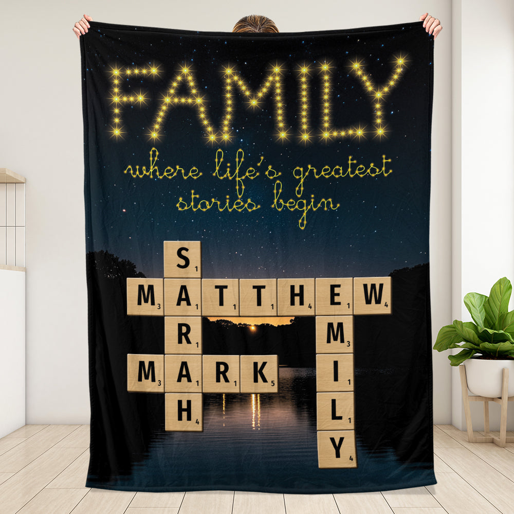 Family Blanket - Personalized Blanket