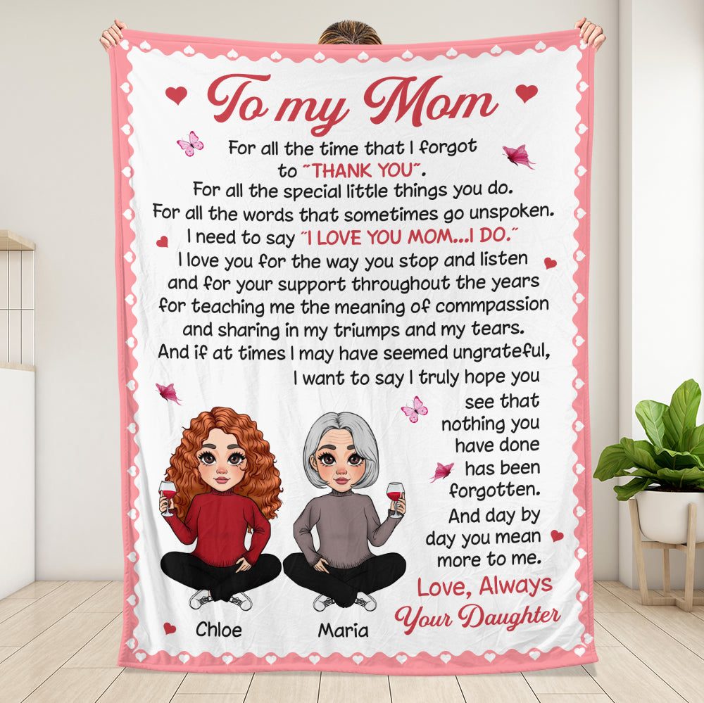 To My Mom, Gift For Mom, Gift For Mother's Day Blanket - Personalized Blanket
