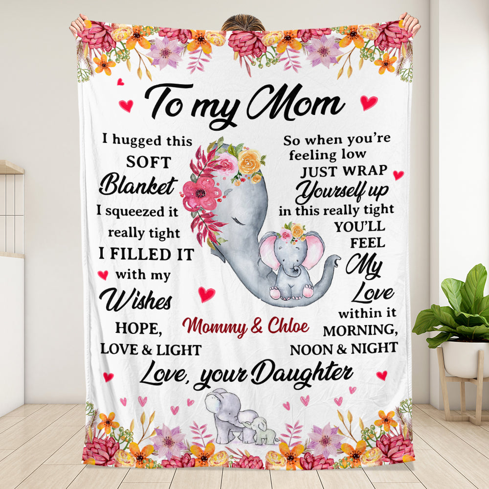 My Best Mom, Gift For Mom Blanket - Personalized Blanket
