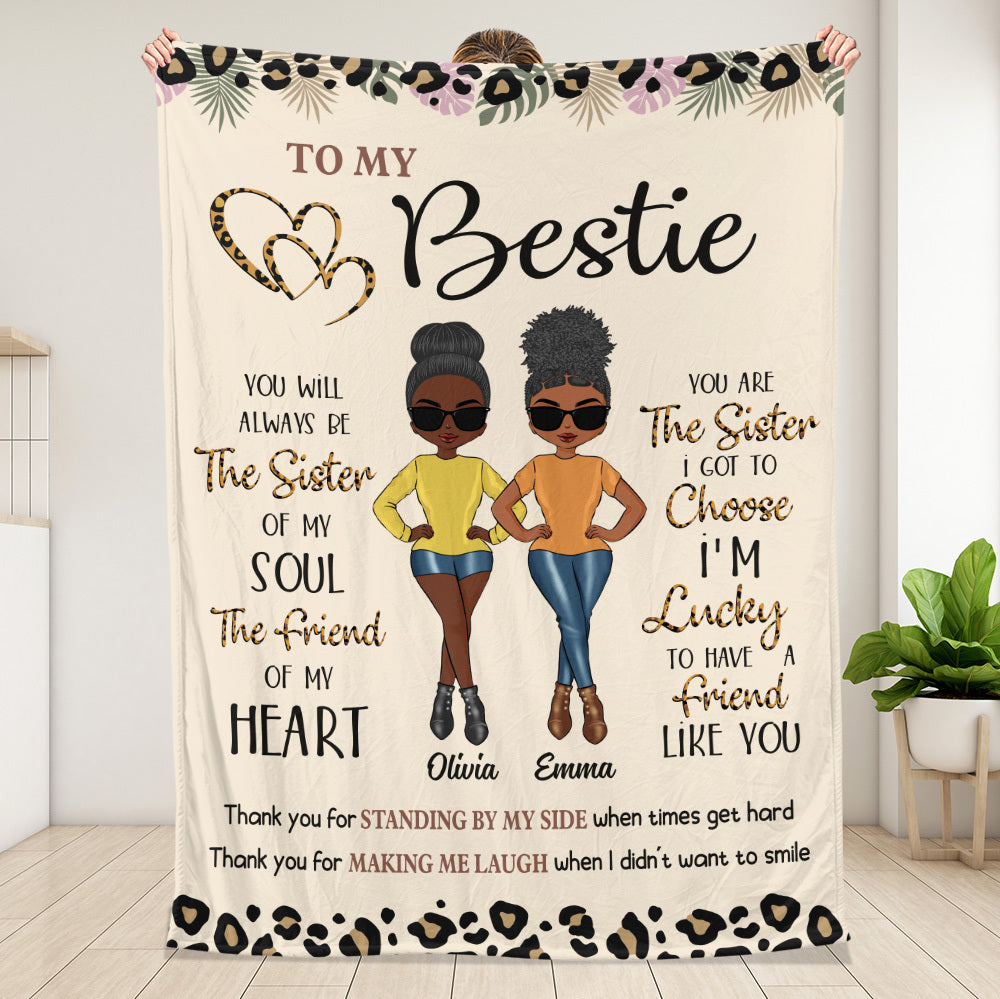 To My Bestie/ To My Sister - Personalized Blanket - Best Gift For Sister/Bestie