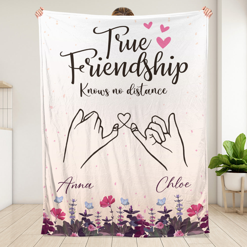True Friendship Forever - Personalized Blanket
