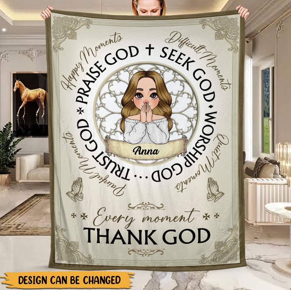 Praise God - Personalized Blanket - Best Gift For Mother, For Birthday