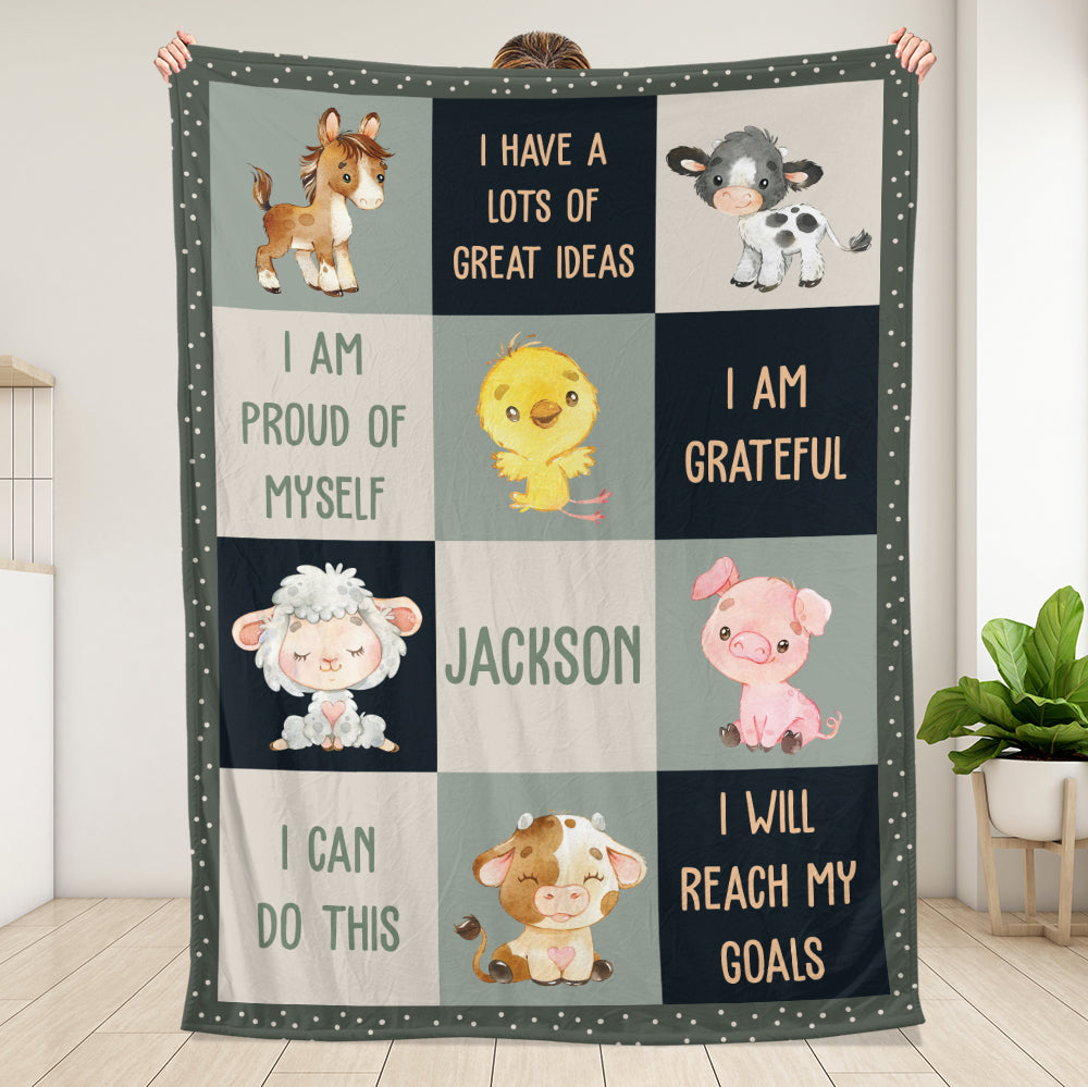 Positive Affirmation Blanket - Personalized Blanket