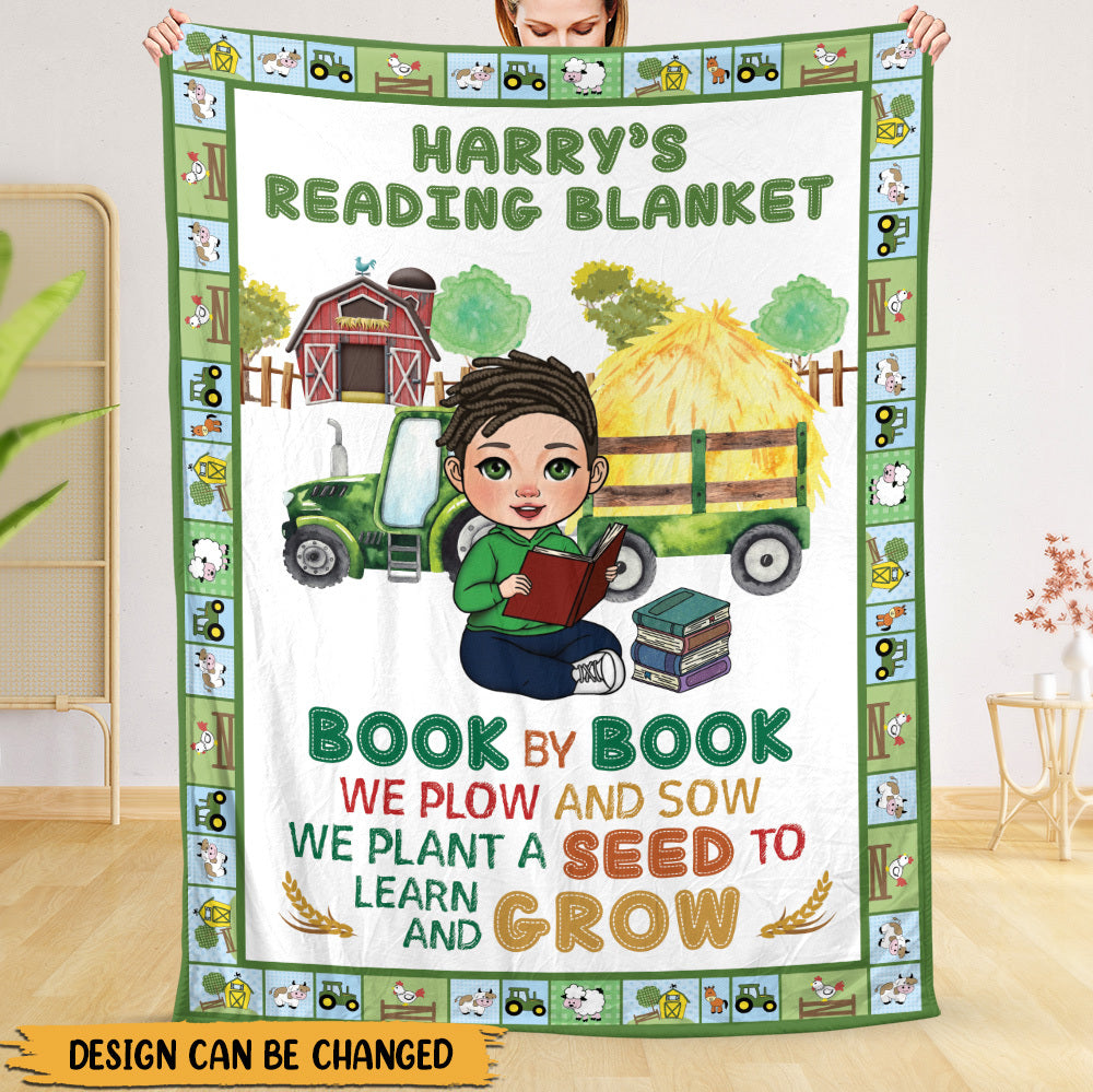 We Plant A Seed To Learn And Grow - Personalized Blanket - Thoughtful Gift For Birthday, Christmas - Giftago