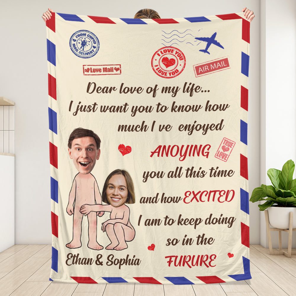 Personalized Dear Love Of My Life Blanket - Couple Blanket - Valentine Gift