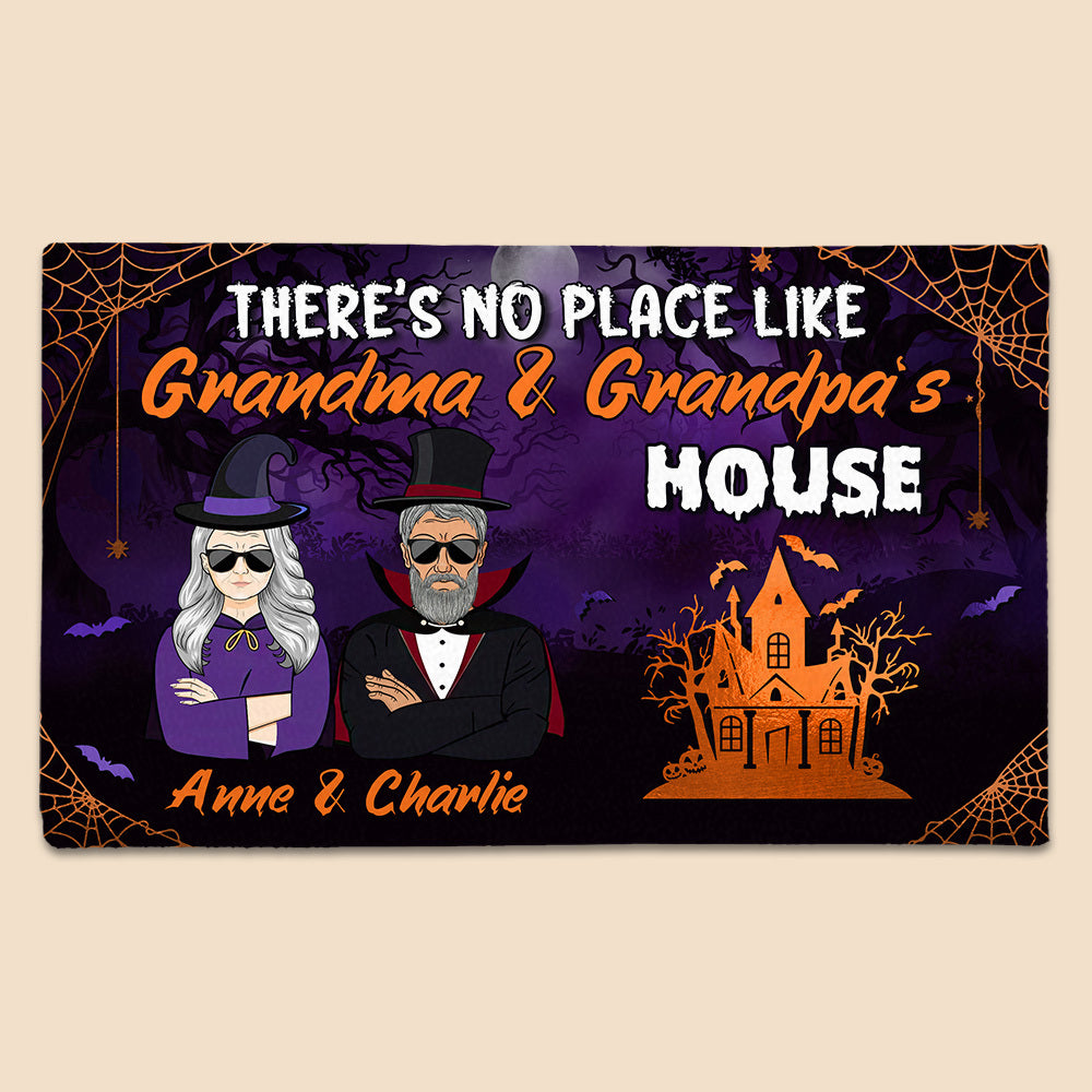 Grandma & Grandpa Halloween - Personalized Doormat - Best Gift For Halloween, For Family - Giftago