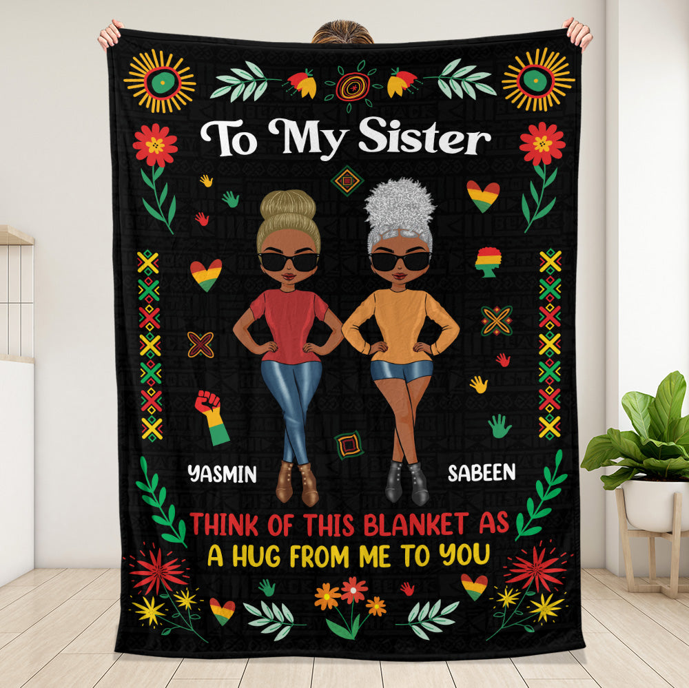 To My Sister - Personalized Blanket