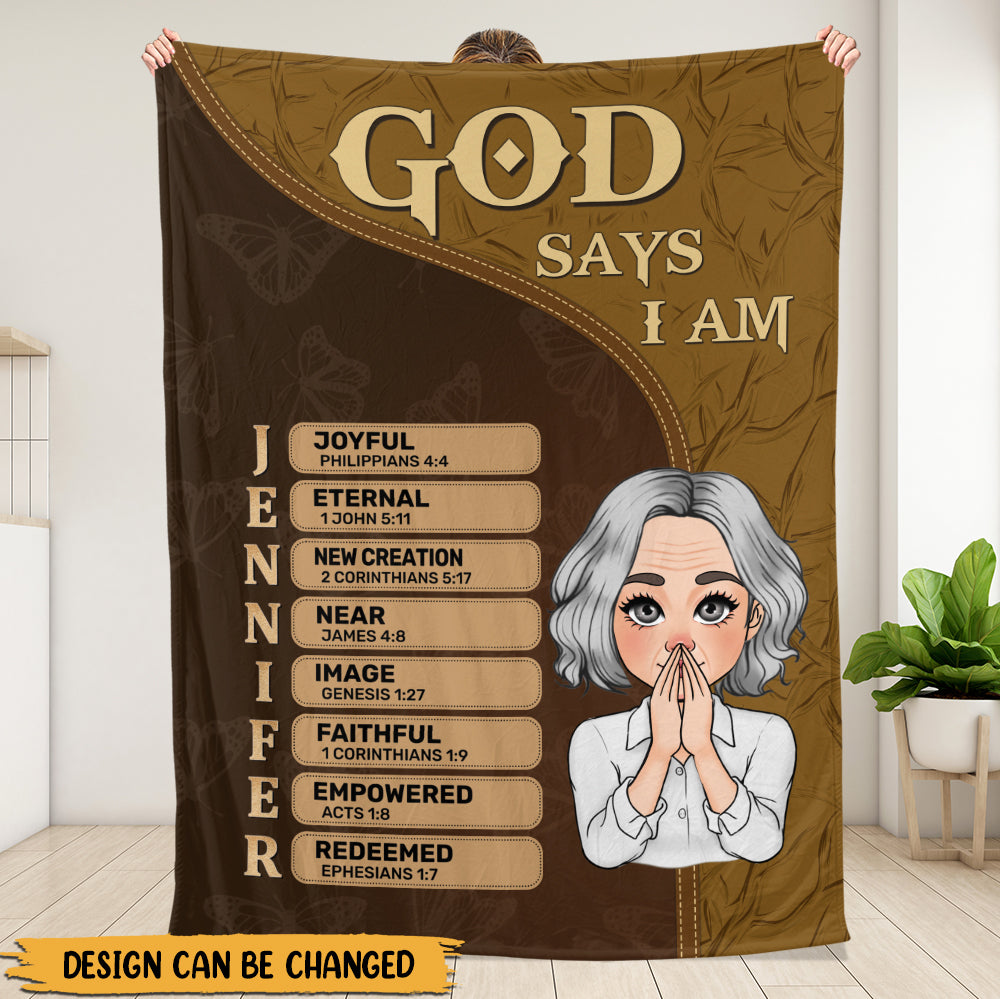 God Says Blanket - Personalized Blanket
