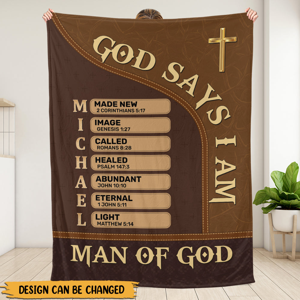 Man Of God Blanket - Personalized Blanket